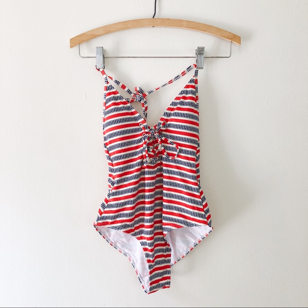 Cicada Swim Red White and Blue One Piece 🇺🇸